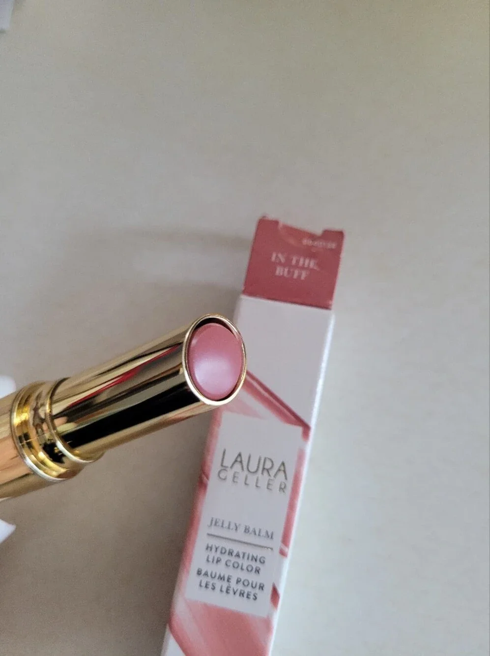 Laura Geller Pink Balm Lipstick - Sheer Pink In The Buff